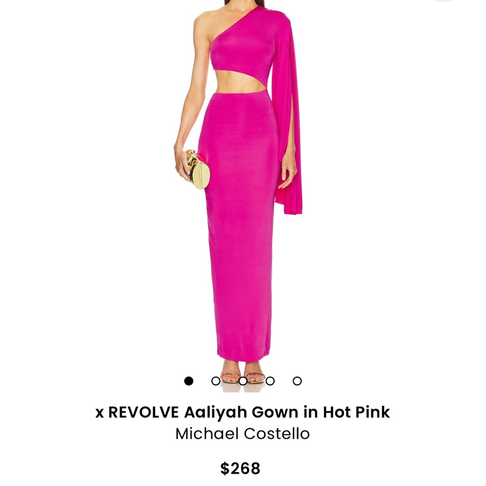 Michael Costello x Revolve Hot Pink Gown